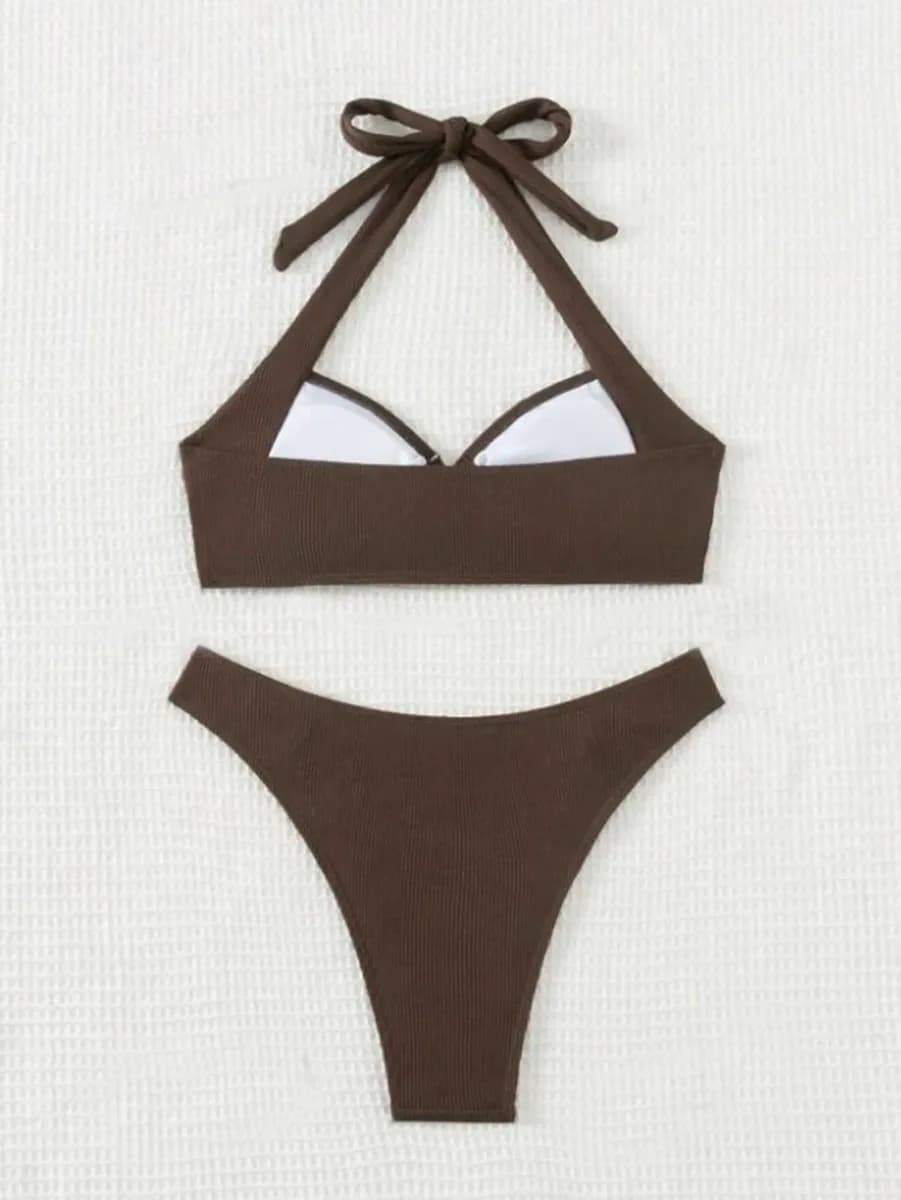 inside of the bikini top showing the lining